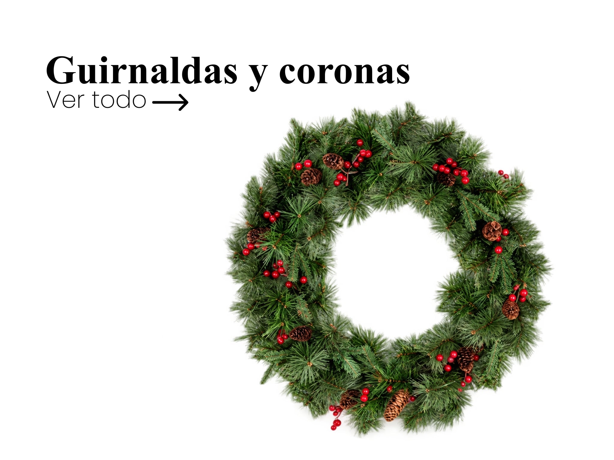 Guirnaldas y Coronas Navideñas