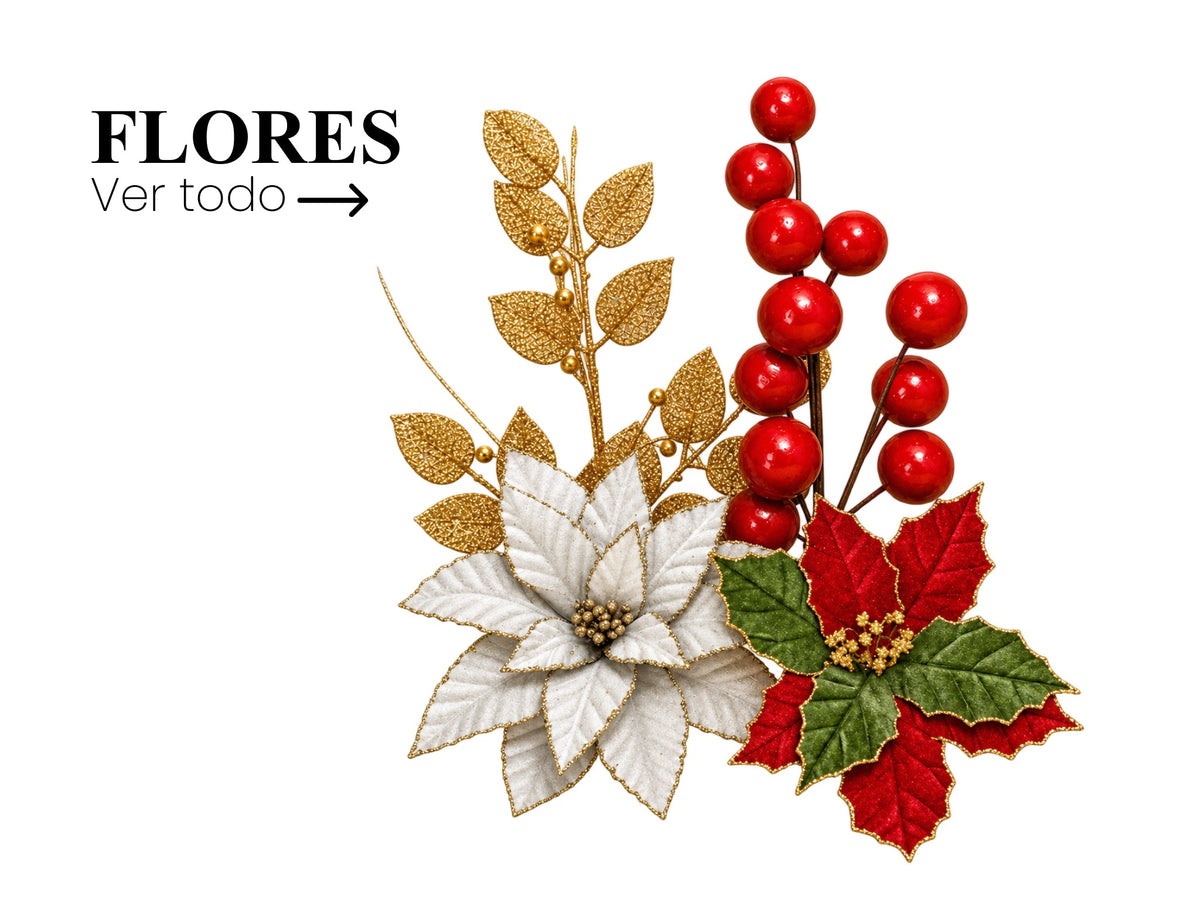 Flores y Follajes Navideños