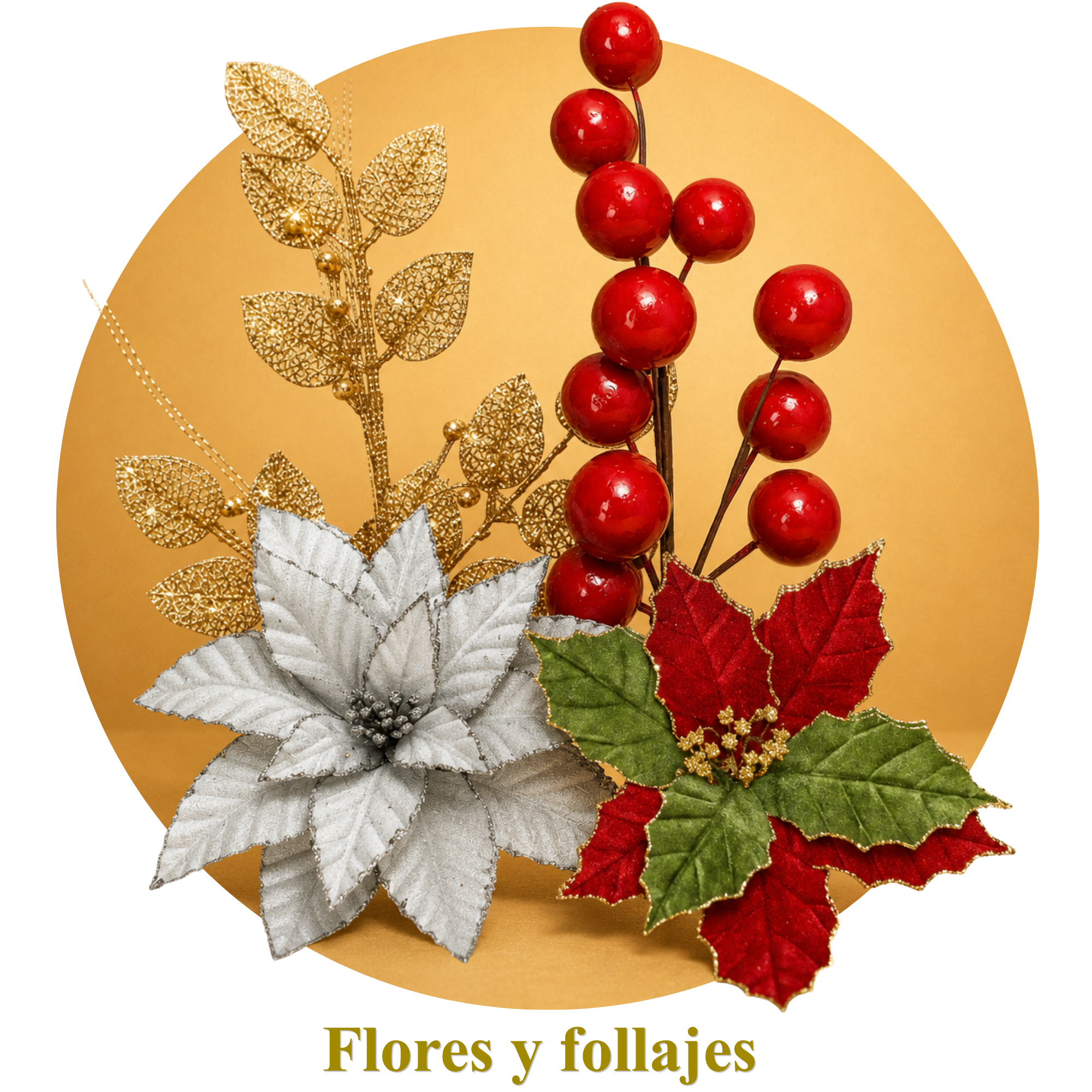Flores y Follajes Navideños