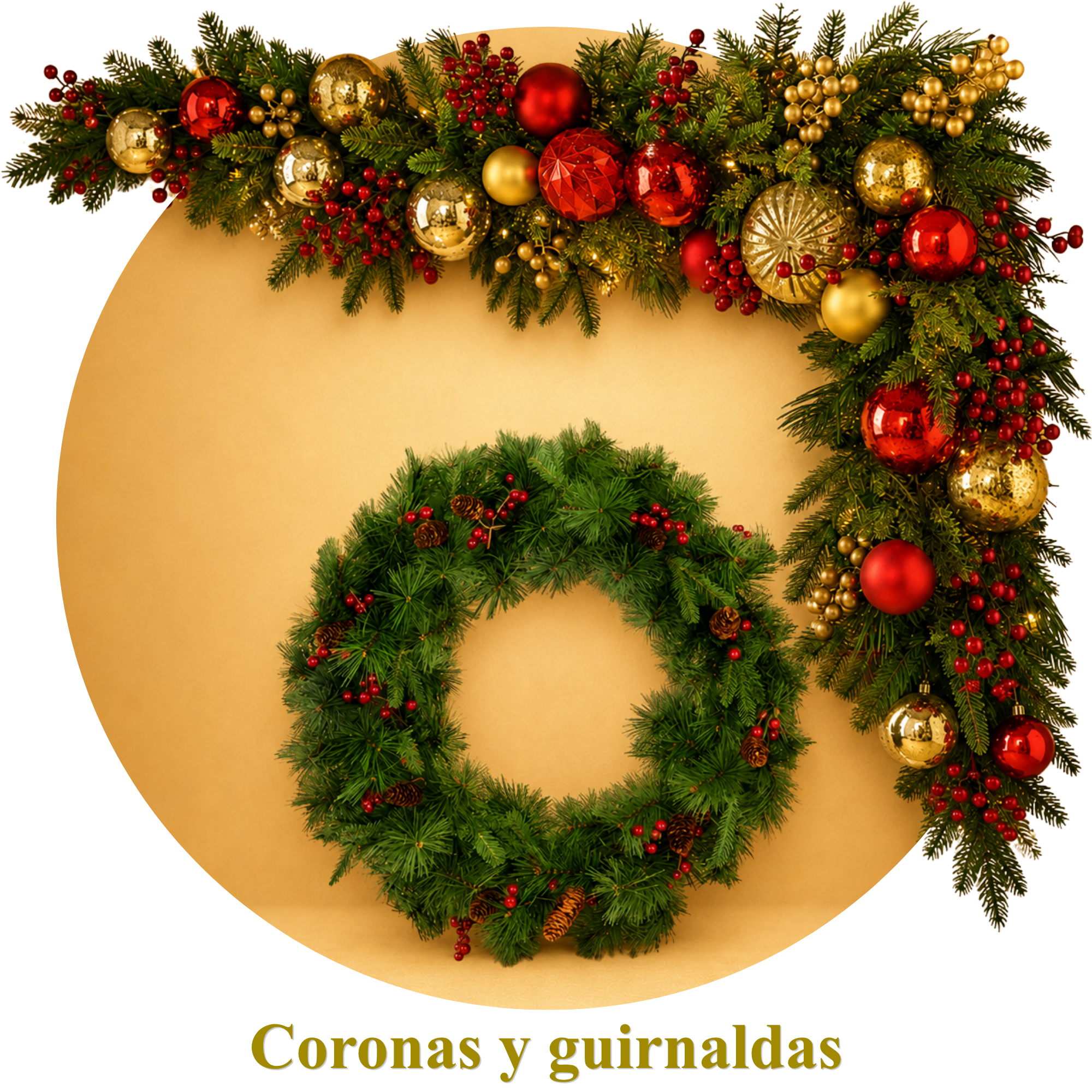 Guirnaldas y Coronas Navideñas