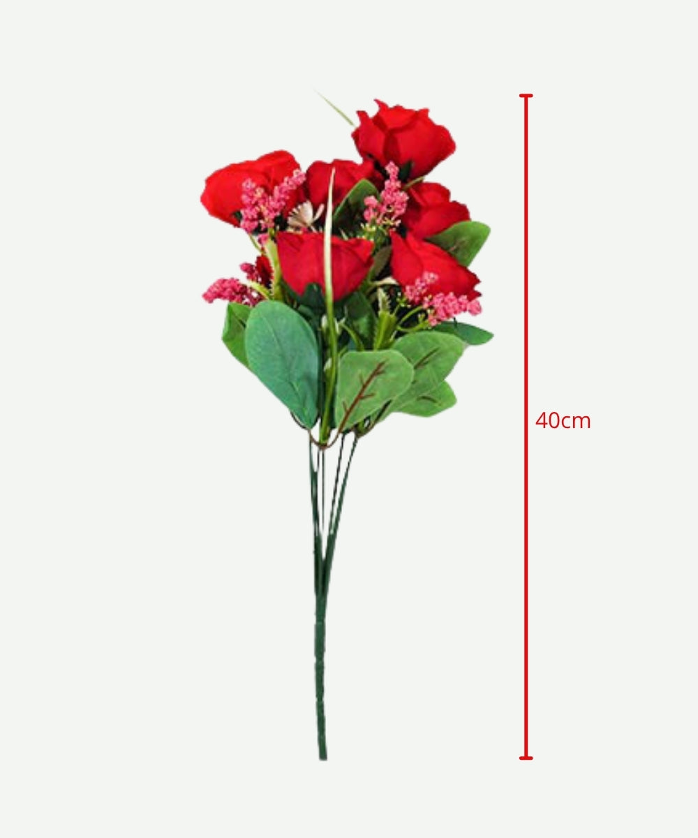 Ramo de Rosas Artificiales x8