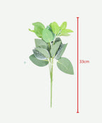 Hojas Decorativas Verdes Artificiales