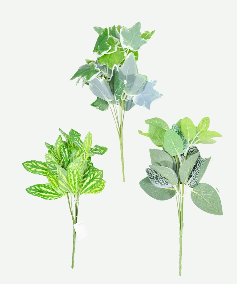 Hojas Decorativas Verdes Artificiales