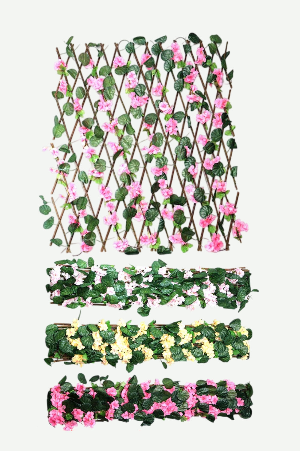 Cerca de Hojas Con Flores Artificiales