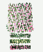 Cerca de Hojas Con Flores Artificiales