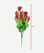 Ramo de rosas artificiales x9