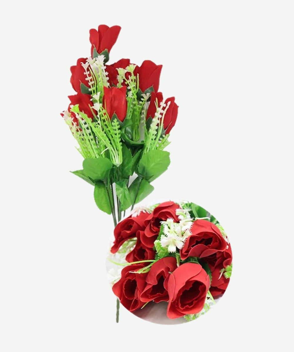 Ramo de rosas artificiales x9
