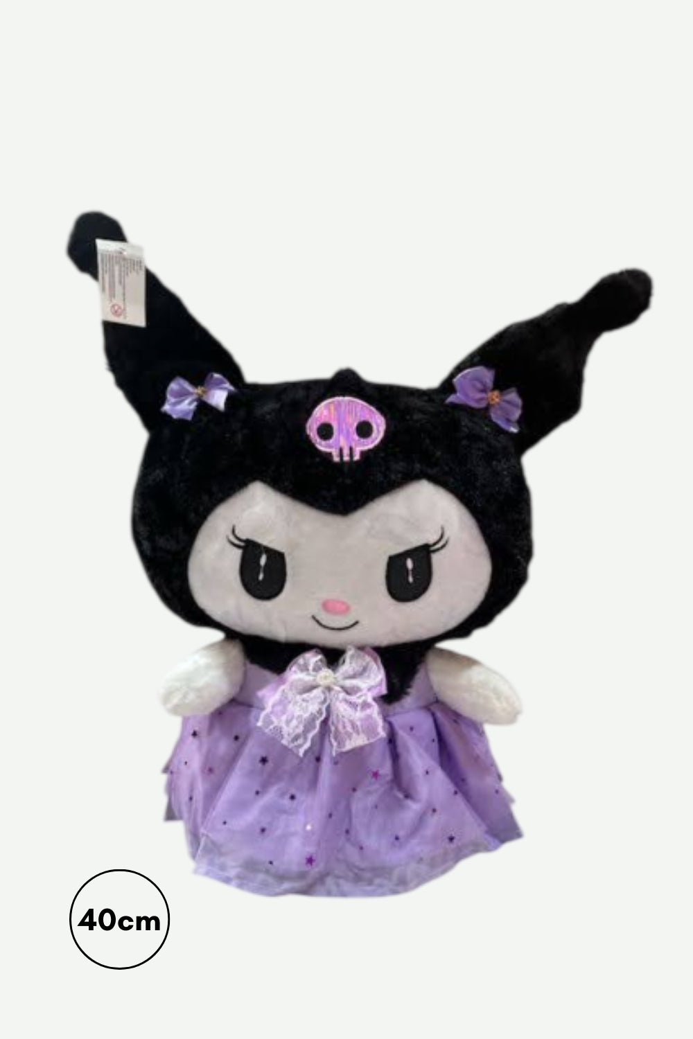 Peluche Amigos Kuromi Negro Con Morado