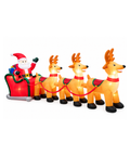 Inflable Papá Noel con Renos 4.50 m