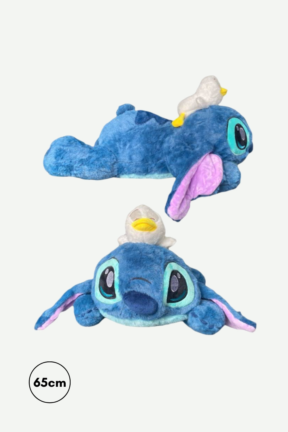 Peluche Stitch Acostado con Pato 65cm