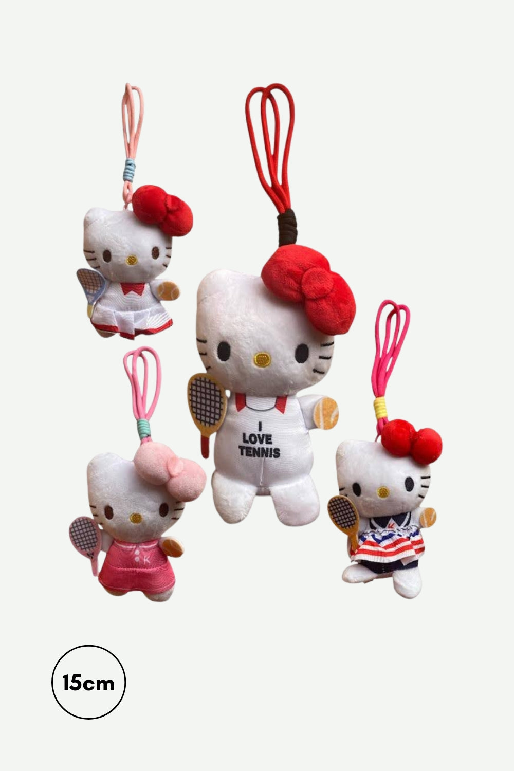 Peluche Llavero de Hello Kitty con Raquetas