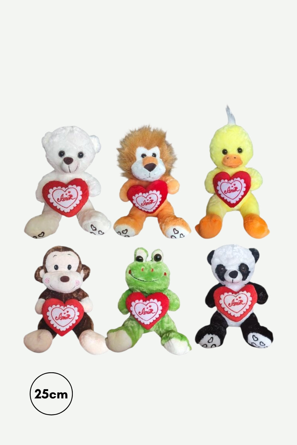 Peluche Zoologico con Corazon