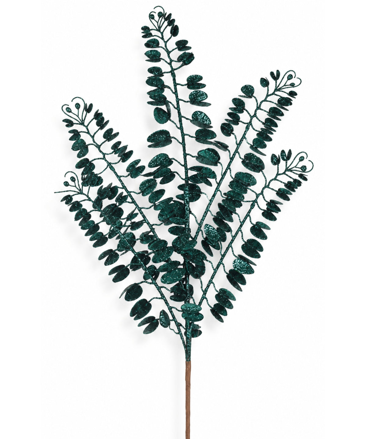 Espiga Ramas con Hojitas Verde 75cm