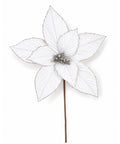 Flor Blanca Dentada 40x40cm