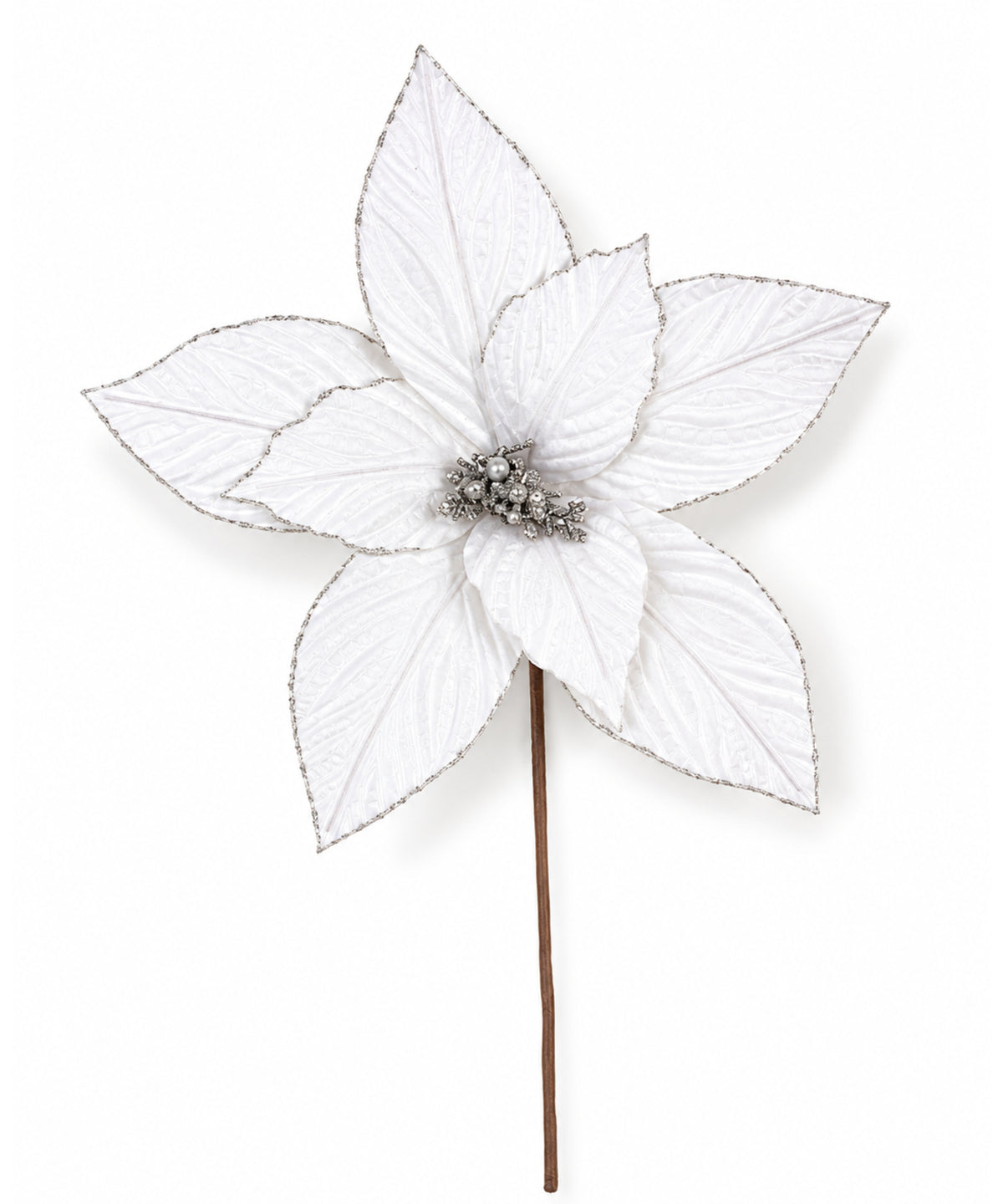 Flor Blanca Dentada 40x40cm