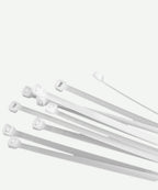 Amarras de Plastico Blanca 2.5x150 x10