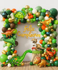 Kit de Globos Dinosaurios Foil + Latex - Set de 64 Piezas
