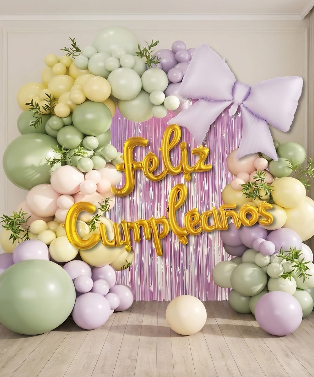 Kit de Globos Pastel Foil + Latex - Set de 62 Piezas
