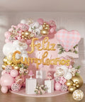 Kit de Globos Rosa Foil + Latex - Set de 70 Piezas