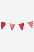Banderola Plastica Polka Rojo