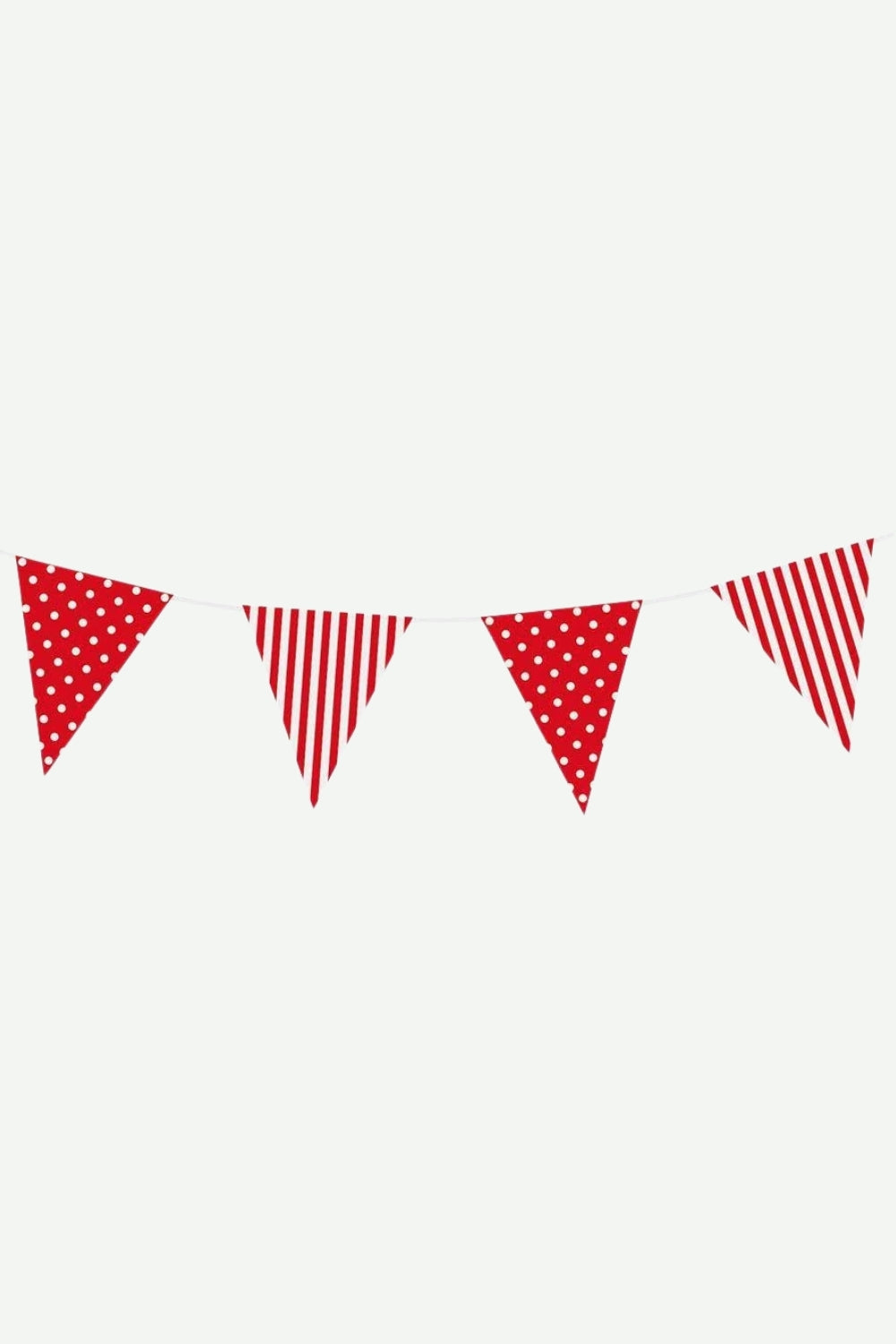 Banderola Plastica Polka Rojo