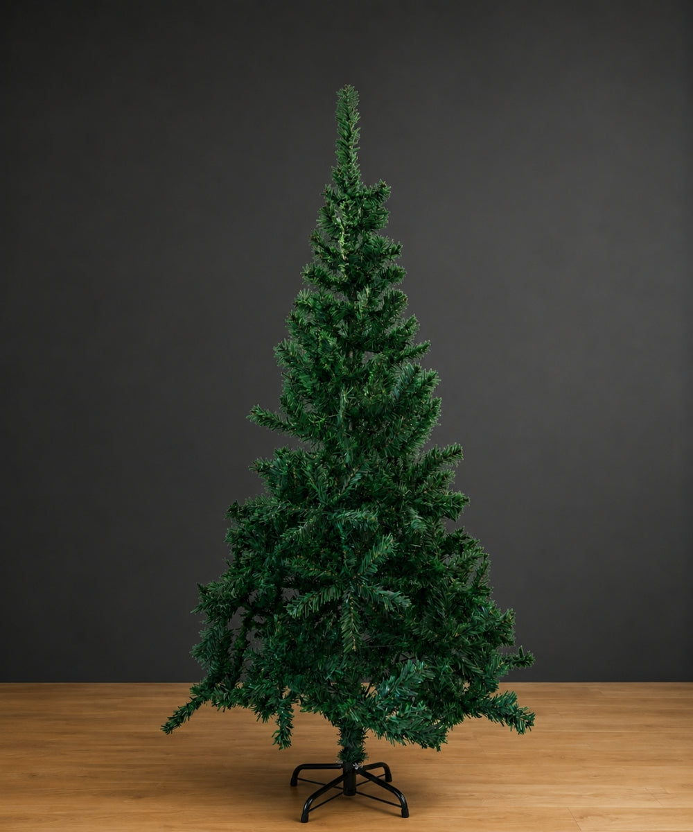 Árbol de Navidad Verde Tradicional 1.50 m con Base Metálica