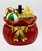 Bolsa de Duende con Regalos Rojo con Moño Dorado 44x41x43 cm