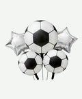 Bouquet de Balones de Futbol - Set Decorativo de 5 piezas