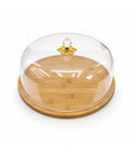 Base para Torta Redonda Natural con Tapa Transparente 33 cm