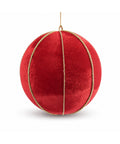 Bola Navideña Roja Aterciopelada 25 cm