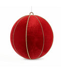 Bola Navideña Roja Aterciopelada 30 cm