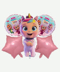 Bouquet de Globos Foil cry babies - Set Decorativo de 5 piezas