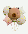 Bouquet de Globos Capibara - Set Decorativo de 5 piezas