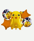 Bouquet de Globos Pikachu - Set Decorativo de 5 piezas