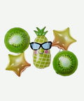 Bouquet de Globos Piña Tropical - Set Decorativo de 5 piezas