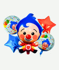 Bouquet de Globos Payaso Plin Plim - Set Decorativo de 5 piezas