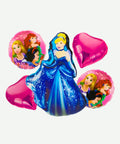 Bouquet de Globos Cenicienta - Set Decorativo de 5 piezas