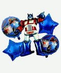 Bouquet de Globos Transformers - Set Decorativo de 5 piezas