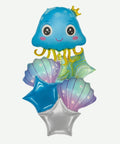 Bouquet de Globos Animales Marinos - Set Decorativo de 6 piezas