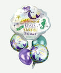 Bouquet de Globos Concha de Sirena - Set Decorativo de 5 piezas
