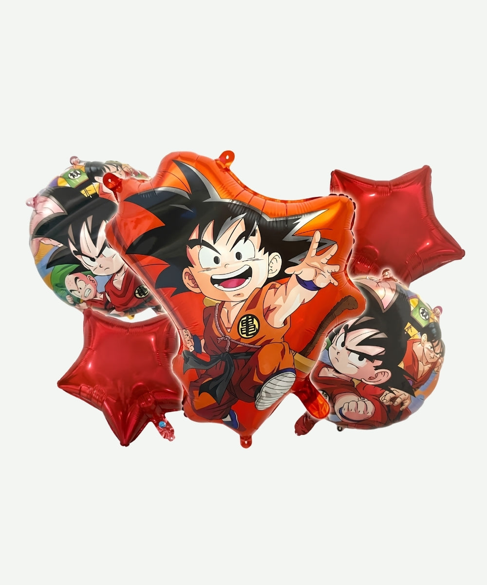 Bouquet de Globos Dragon Ball Z - Set Decorativo de 5 piezas