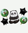 Bouquet de Globos Osos Escandalosos Panda - Set Decorativo de 5 piezas