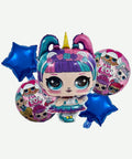 Bouquet de Globos Muñeca Lol - Set Decorativo de 5 piezas