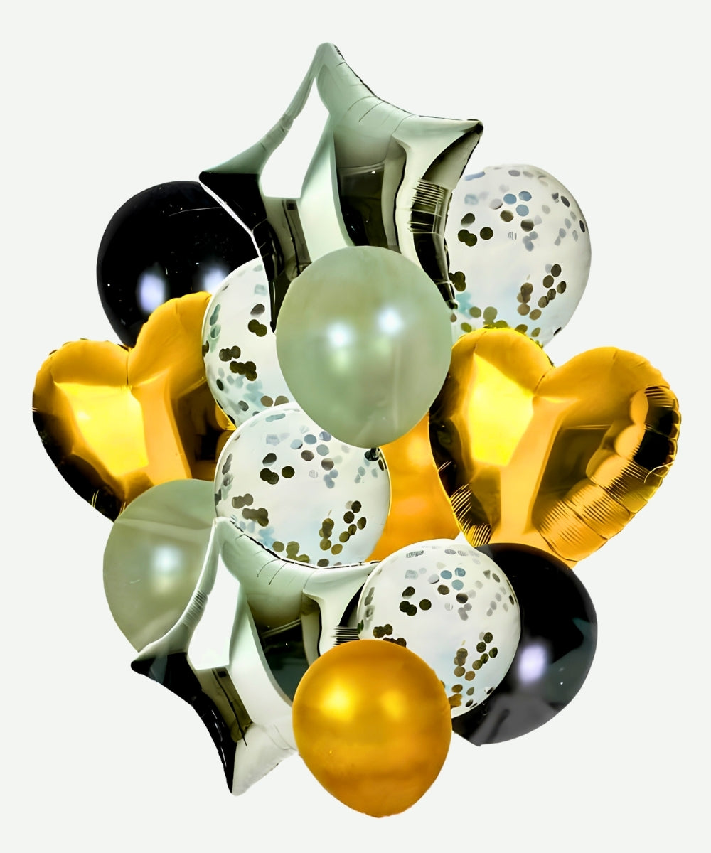 Bouquet de Globos Foil + Latex - Set Decorativo de 14 piezas