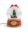 Burbuja Navideña Decorativa 20 x 30 cm con Santa y Árbol de Navidad
