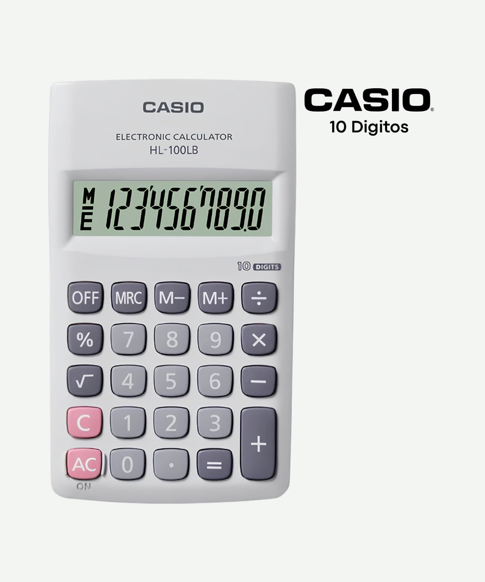 Calculadora Casio HL-100LB-W 10 Digitos