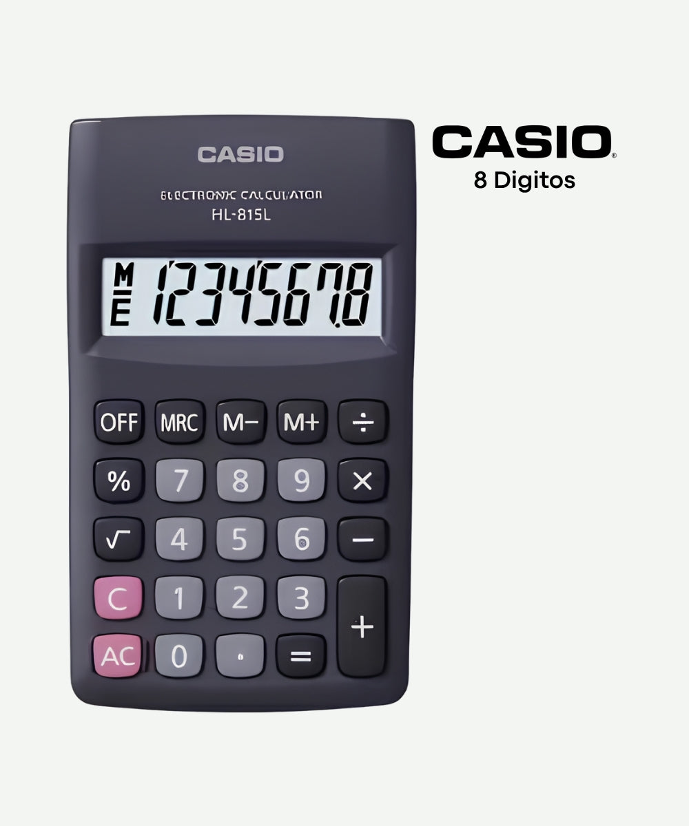 Calculadora Casio HL-815L-BK 8 Digitos