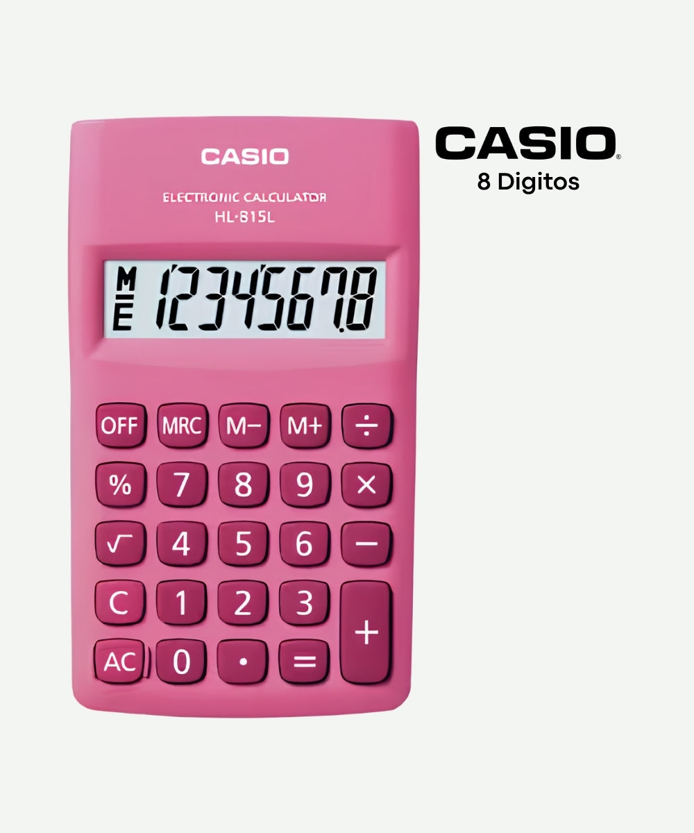 Calculadora Casio HL-815L-PK 8 Digitos