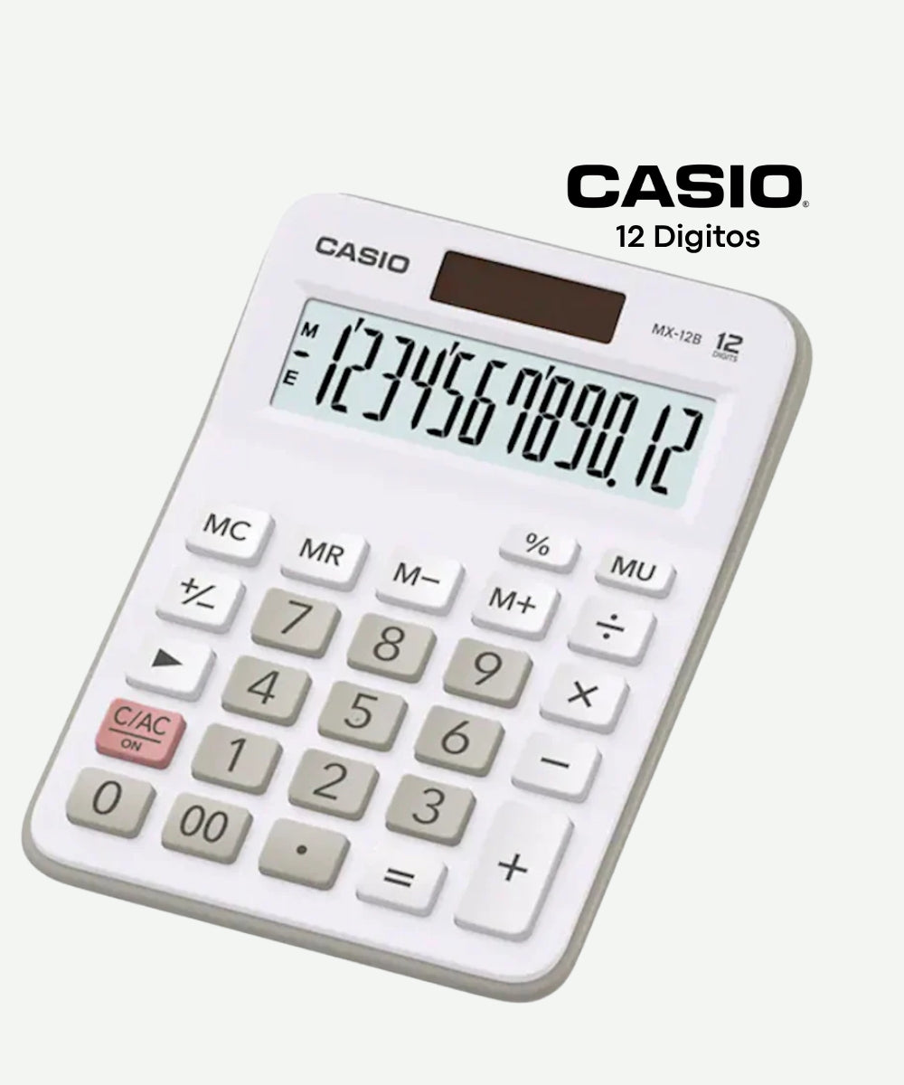 Calculadora Casio MX12B-WE 12 Digitos Solar