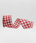Cinta Cuadros Rojo y Blanco Estilo Envejecido 6.3 cm x 9.1 m Decorativa Navidad